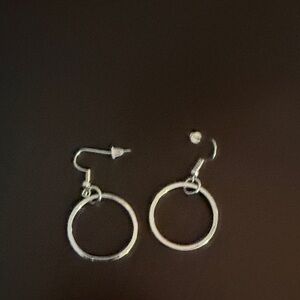 Elegant Silver Hoop Earrings